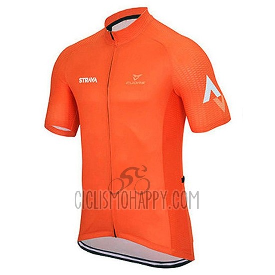 Rally Cycling Jersey Bib Short 2019 Men Short Sleeve Orange